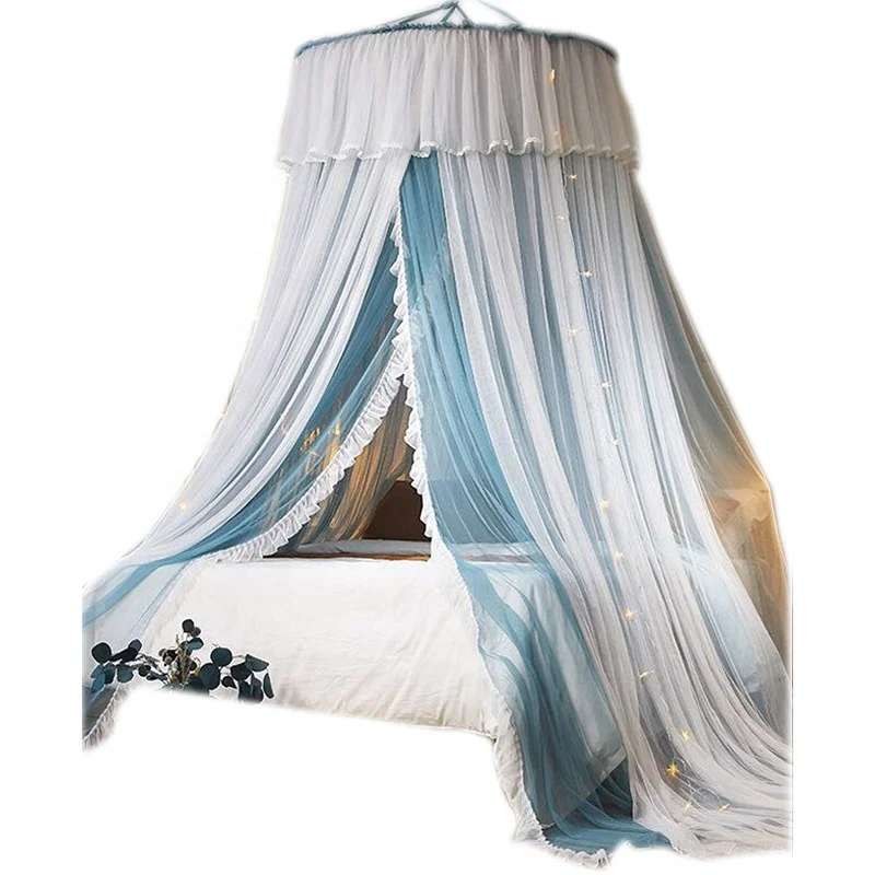 New mosquito net home ceiling dome 1.5 meters double-layer net yarn non-perforated installation 2 meters mosquito net
