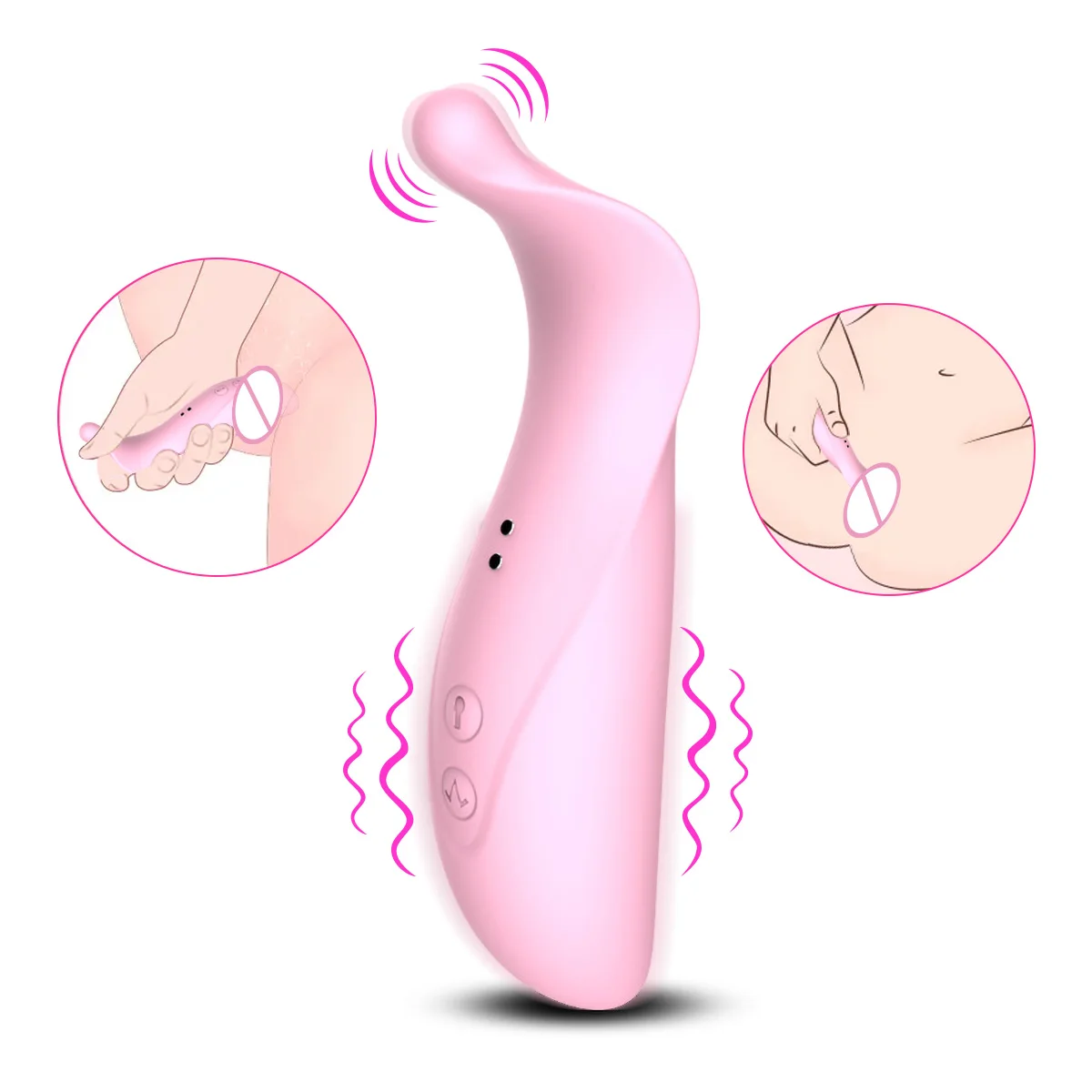 Dual Head Powerful Sex Toy Vibration G-spot Rotation Pussy Orgasm Massage Women Clit Realistic Licking Tongue Vibrator