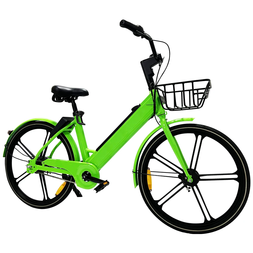 bicycle city bike ladies with basket / woman city cycle / cheap sharing system App function 26inch rental bicycle bike city