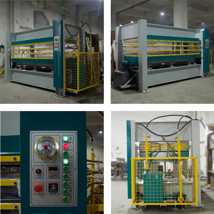 High quality Woodworking Machinery Hydraulic Hot Press Machine/Heat Press Machine for Plywood and MDF Door (MH3848x120Tx3)