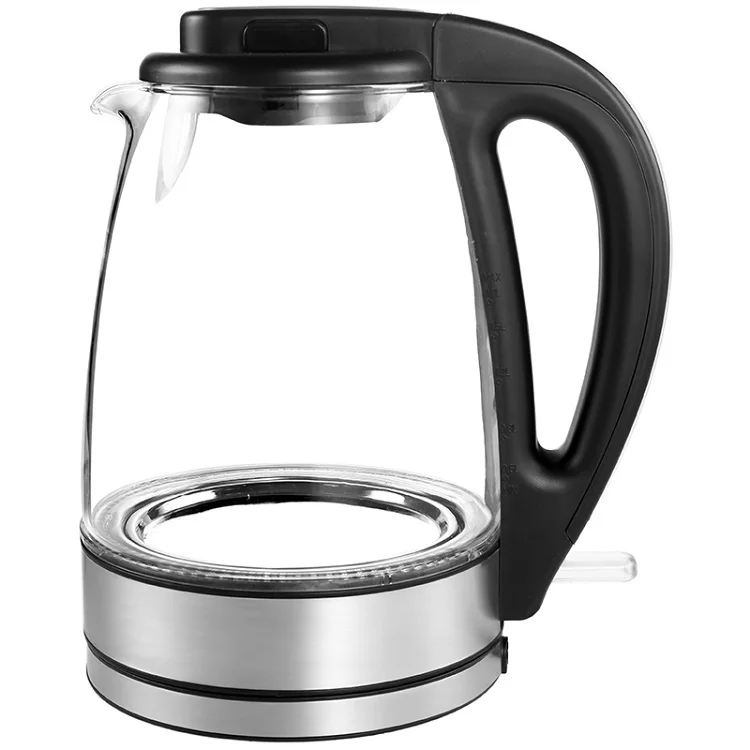 1.7L Capacity Water Kettle Glass Cordless Electric Kettle XJ-12102 OEM ODM Mechanical Part Glass 3000w Blue Led