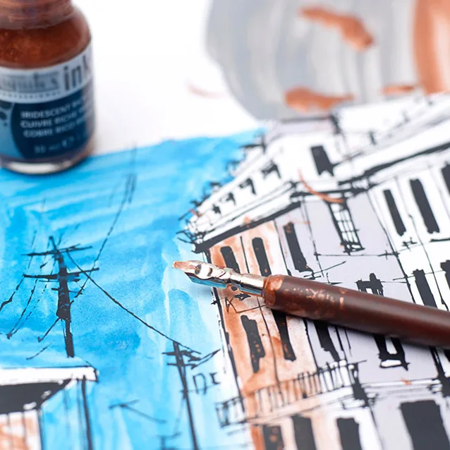 30 ml And 42 Colors Water Based Safe And Healthy Non-toxic Painting Acrylic Ink For Acrylic Refilled Marker And DIY Painting