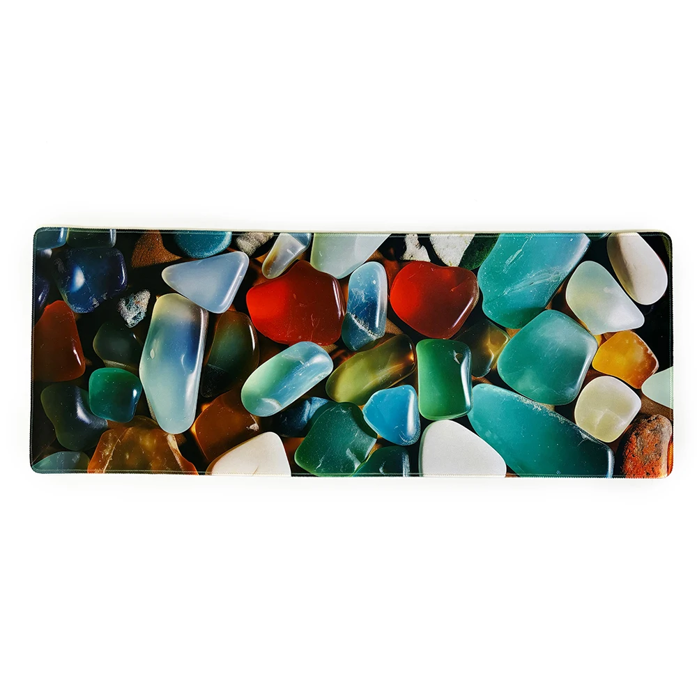 BSCI Anti Slip Custom Logo Eco Friendly Large Rubber  Thickening Lock Keyboard Pad Game Mouse Pad