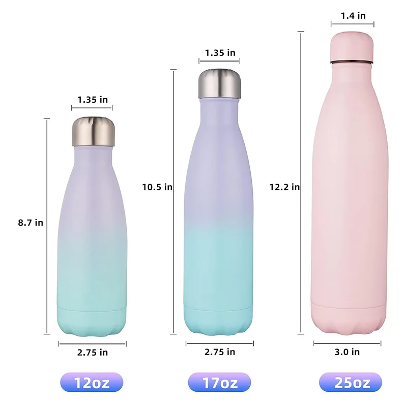 XDH719 Customizable Logo Metal Stainless Steel Water Bottle Design Printed Brand Promotion Gift Custom 500ml Sport Water Bottle