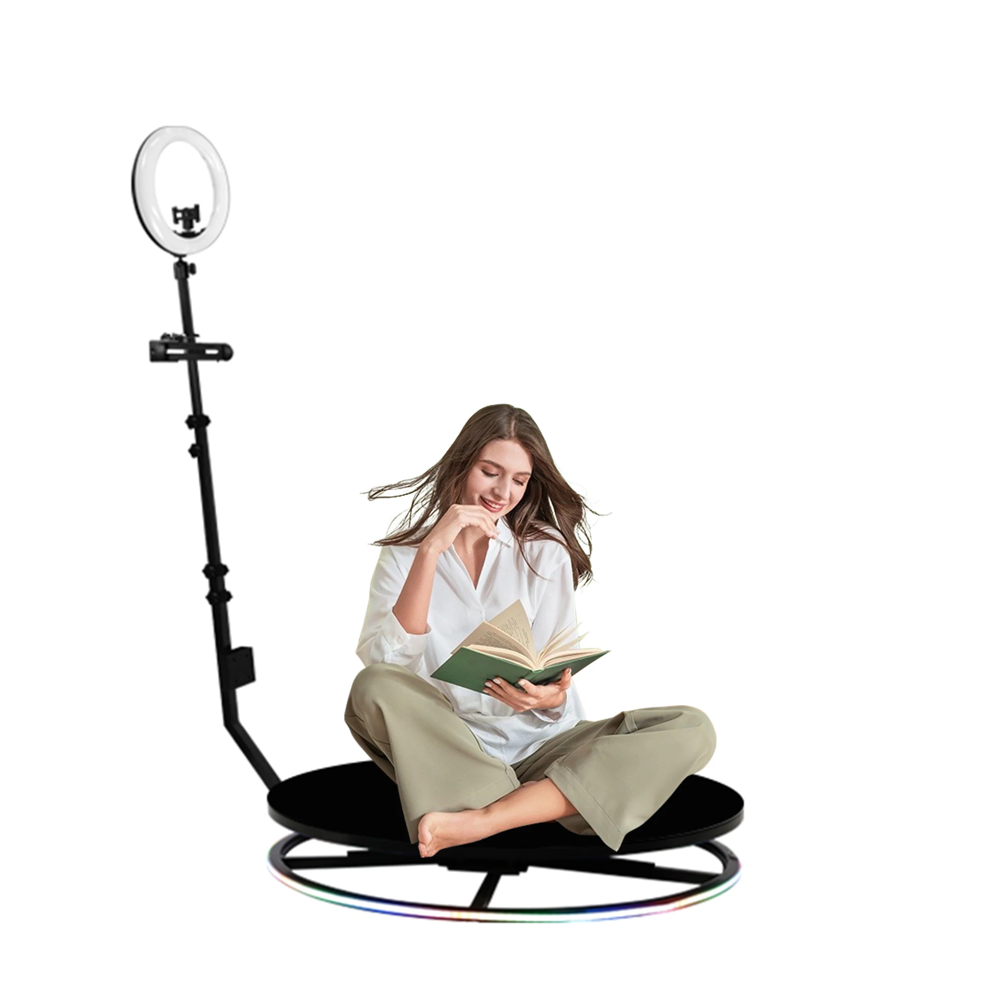 68cm Fast DHL Camera 360 Degree Photobooth Machine Video Spinner Led 360 Photo Booth Platforms Automatic Party Wedding Supplies