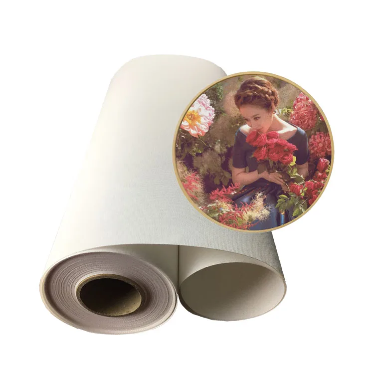 380gsm рулон хлопчатобумажной парусины с водной подачей для струйной печати