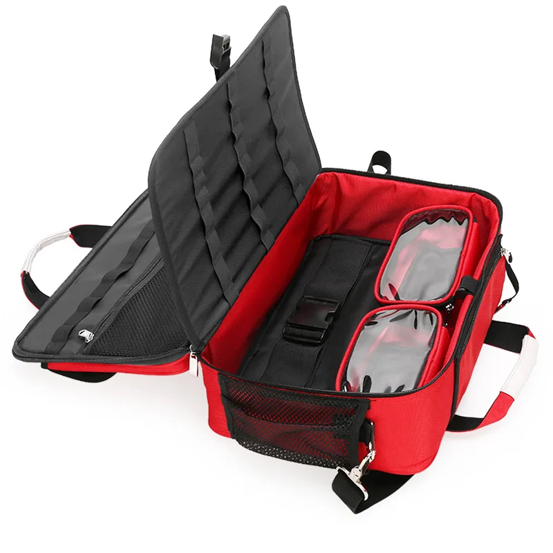 Travel Medical Supplies Cosmetic First Aid Organizer Insulated Medicine Bag Convenient Safety Kit Suit for Family