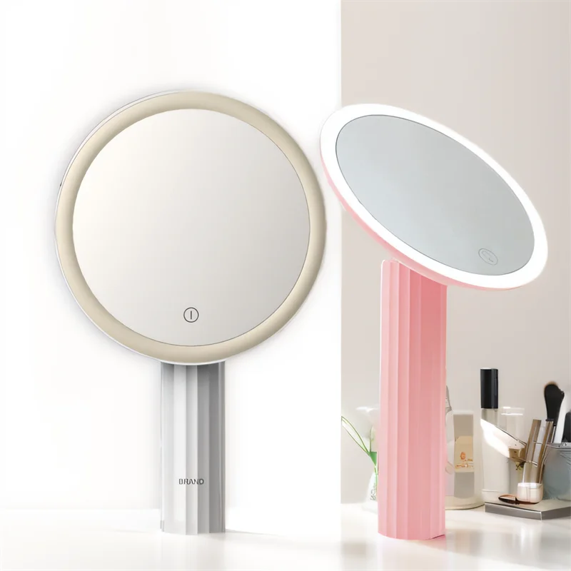 7CoolTech Custom Logo Brand Led Lighted Light Up Beauty Cosmetics Makeup Mirrors