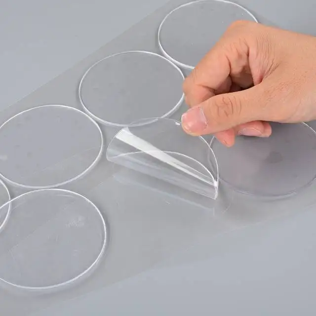 Professional Customized  Square Clear Removable 3D Nano Double-Sided Adhesive Tape  Decorative To Fix Toys