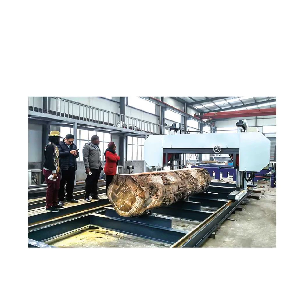 large horizontal diesel bandsaw mills portable wood cutting band saw sawmill