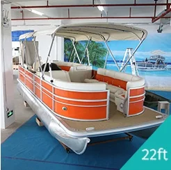 28ft 300HP Tritoon Pontoon Boat With Bathroom For Sale