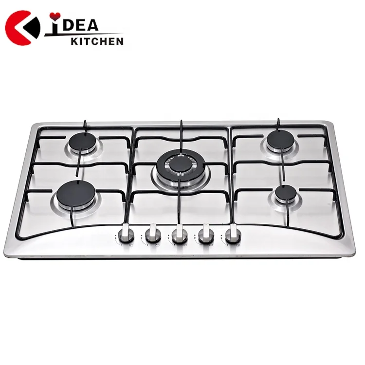 Hot Sale Kitchen Appliance  Gas Hob Built In Gas Stove 5   Burner Gas Cooker