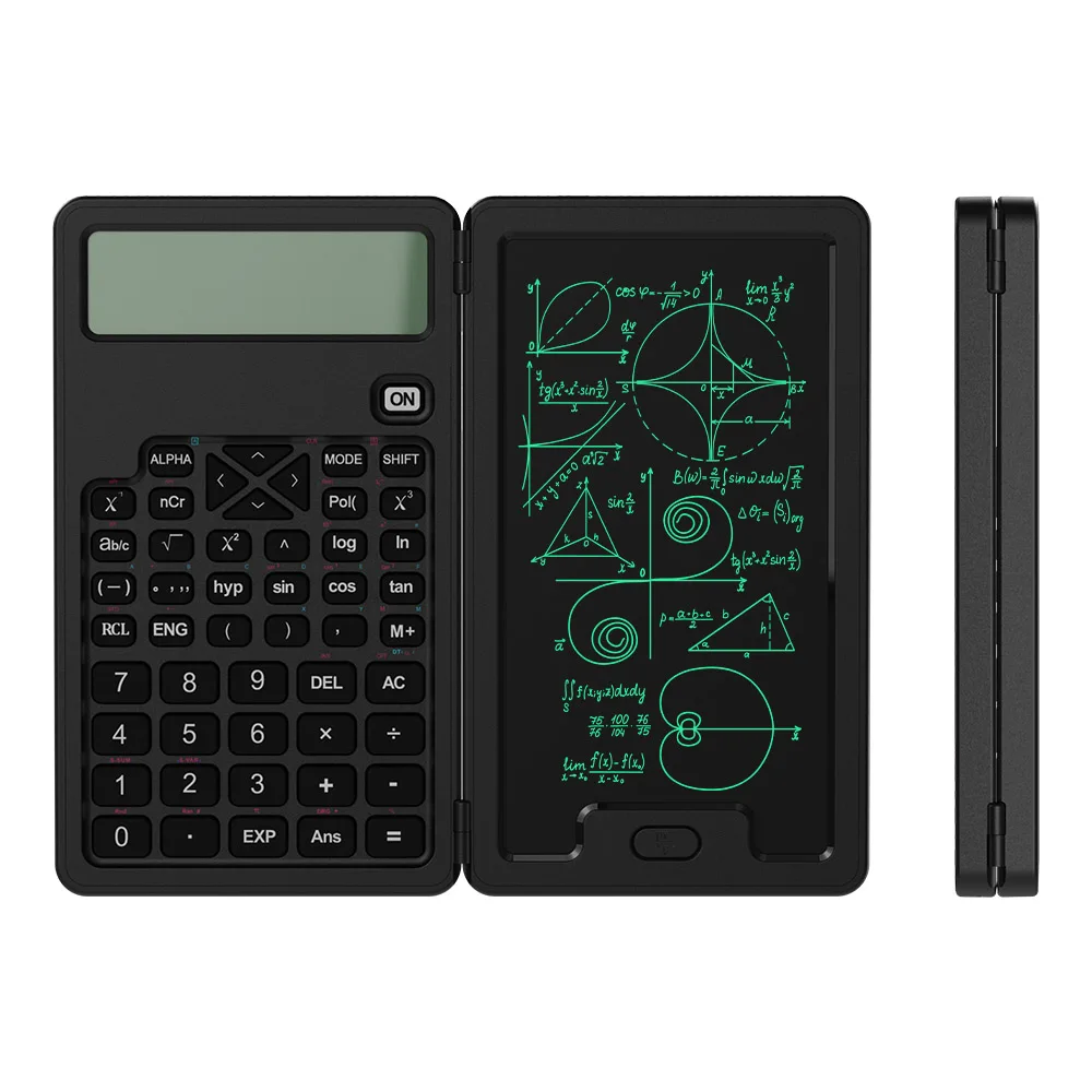 NEWYES Drawing Tablet 2 Line Display Science Calculator 5 Inch LCD Writing Pad Electronic Notepad 82MS Scientific Calculator