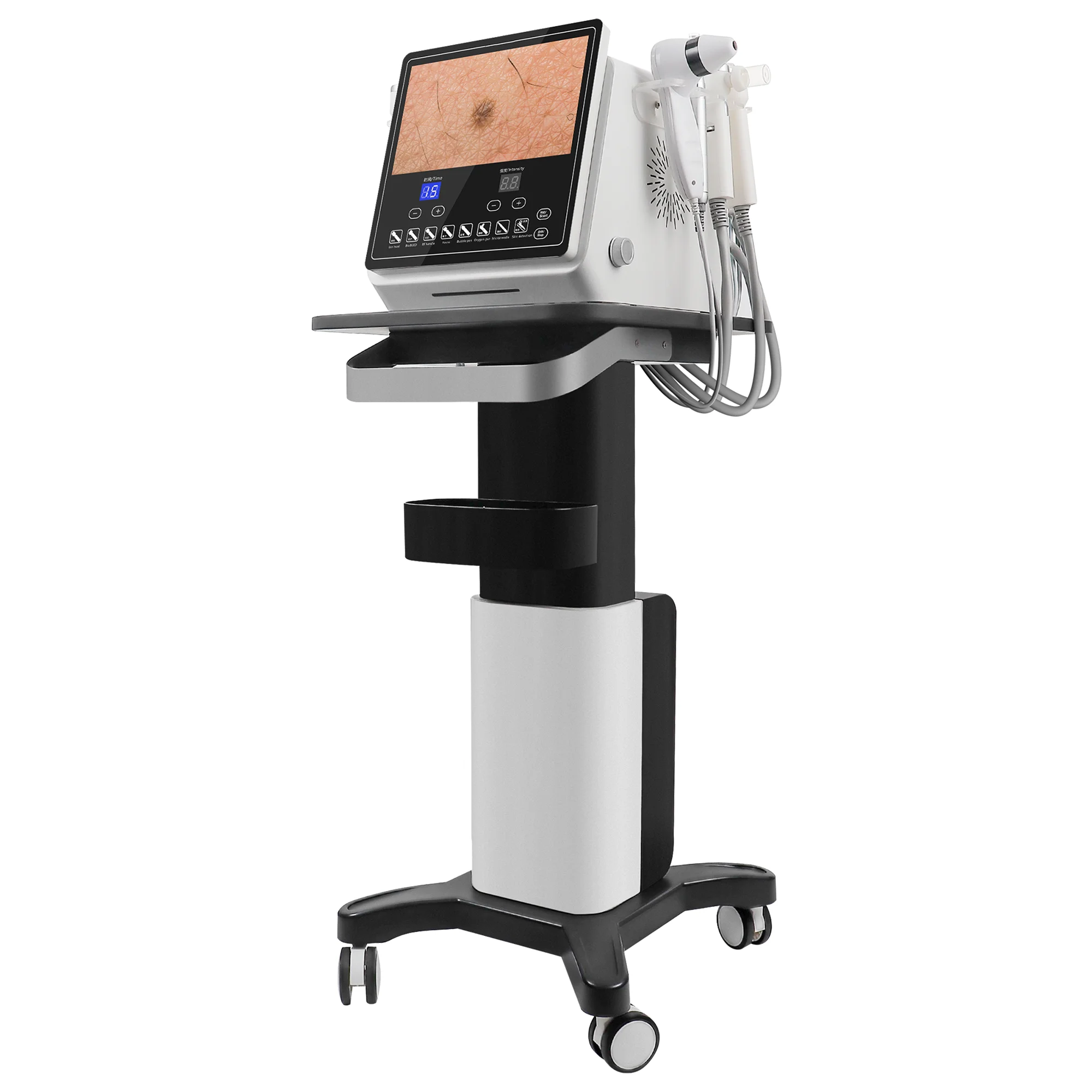 8 In 1 Microdermabrasion Facial Machine  Hydro Rejuvenation Oxygen Jet Facial with Skin Analyzer Skin detection cleaning device