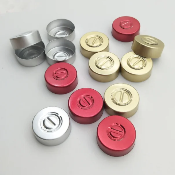 Homay packaging high quality 13mm 20mm 30mm aluminium vial cap of molded glass vials