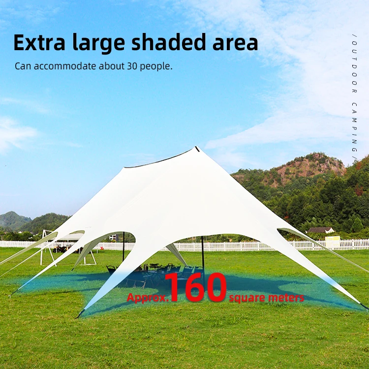 Outdoor Camp Summer Canopy Umbrella Camping Canopy 20X20 Tent Heavy Duty Star Tent Wedding Canopy