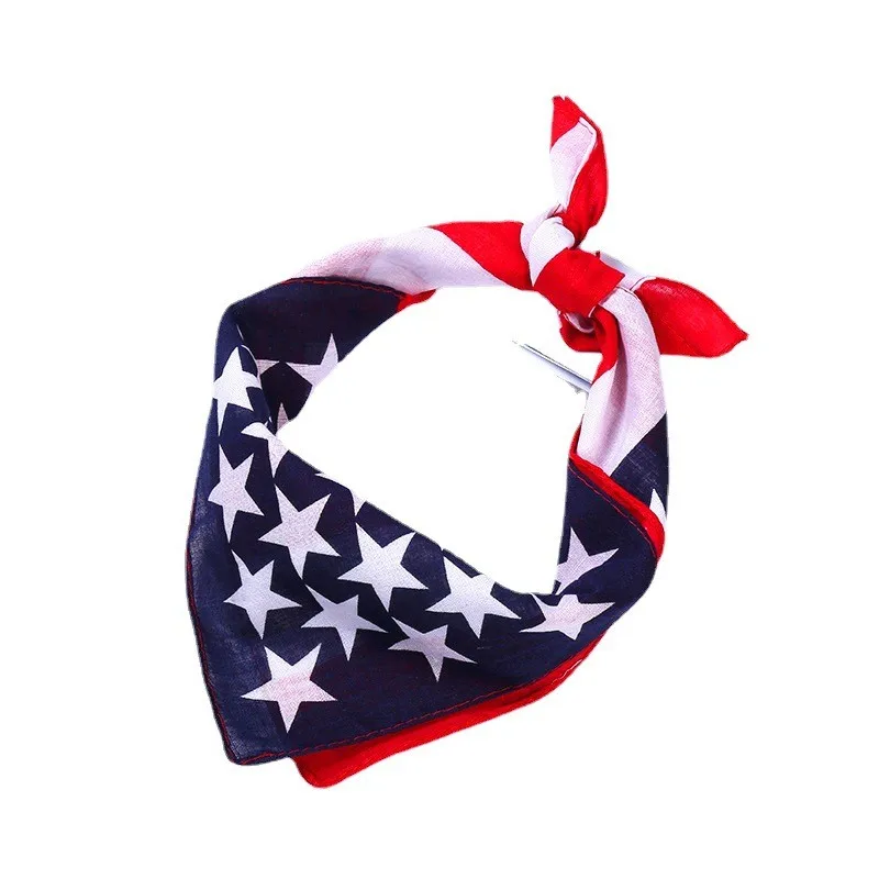 Wholesale USA Country Flag Scarf Custom Printed American Flag Headband Bandana For Men Women