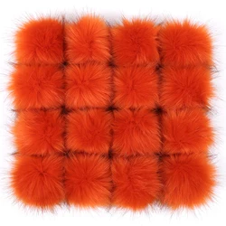 8cm Fake fox fur balls vegan faux fur rabbit fur pom poms for shoes decoration accessories for women