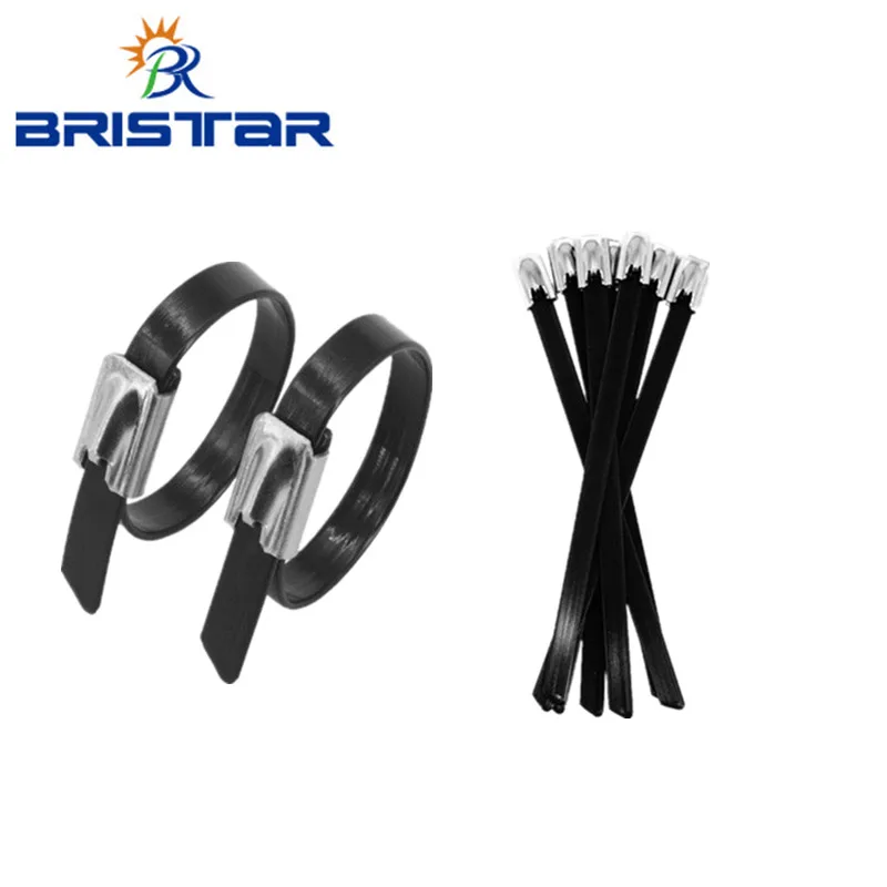 HF Adjustable Factory Supplying Pvc Nylon Stainless Steel Solar Panel Pv  Cable Tie