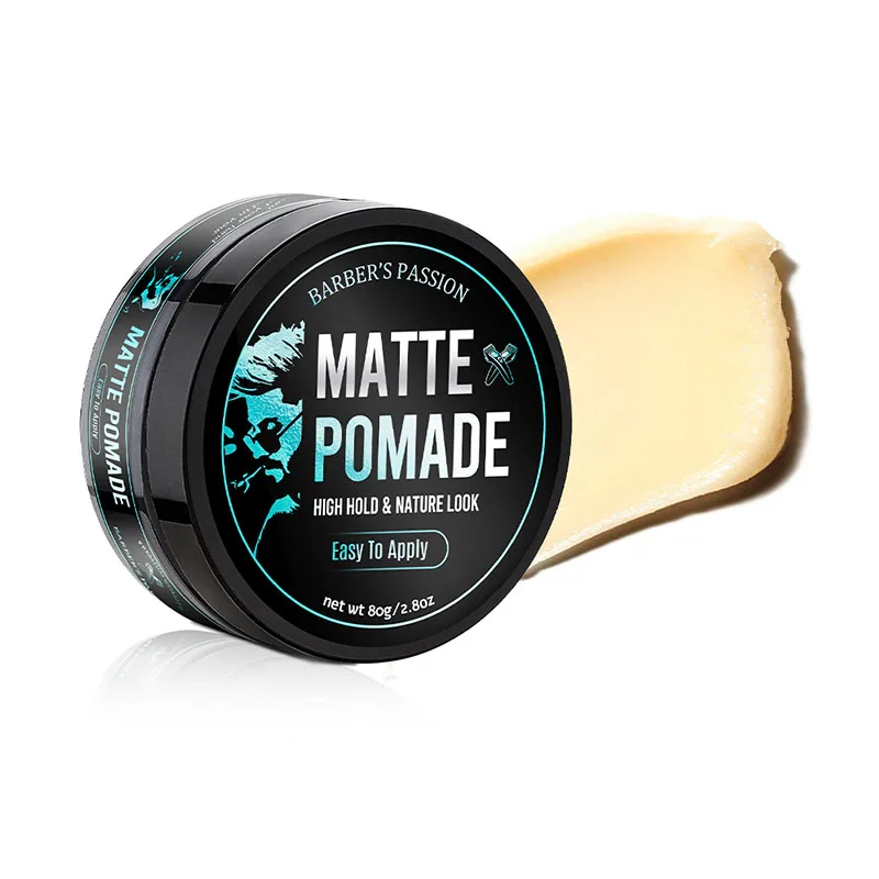 Custom Logo Natural Hair Pomade Water Based Matte Look Matte Pomade Hair Styling Products For All Hair Types And Hairstyles