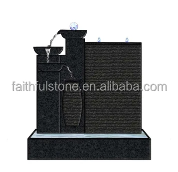 custom natural granito boquilla de fuente granite stone waterfall water wall fountain