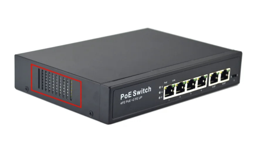 New 10/100Mbps 2 sfp ethernet bord poe switch  4 port