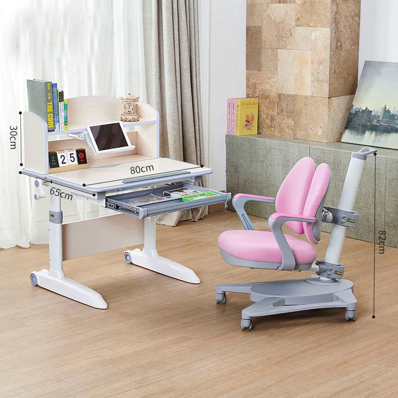 
Adjustable Homework Writing Study Table for Children Bedroom Furniture Set 