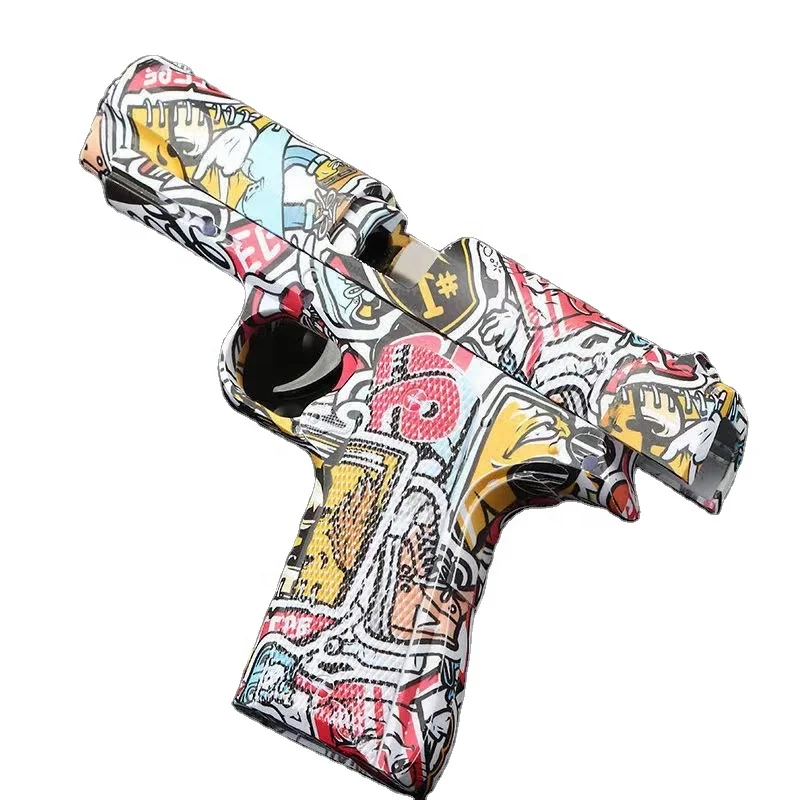 Hot Selling Automatic Back Bore Empty Hanging Soft Bullet Gun Manual Pistol Ejection Toy Gun For Children Toy Boys