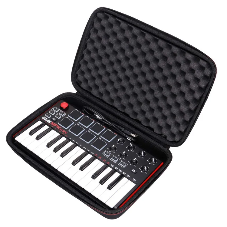 Распродажа Сумка для хранения клавиатуры портативный защитный чехол подходит для MPK Mini Mk2 клавиатуры EVA водонепроницаемый ударопрочный