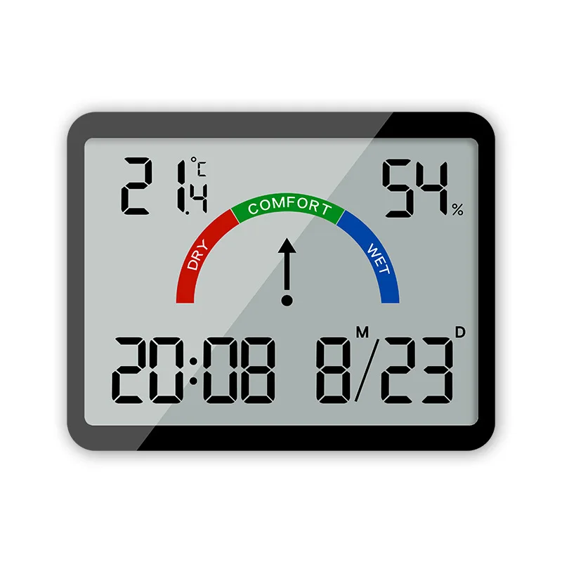 Wholesale Ultra-Thin LCD Screen Smart Digital Alarm Clock Weather Station Temperature Humidity Magnetic Table Clocks