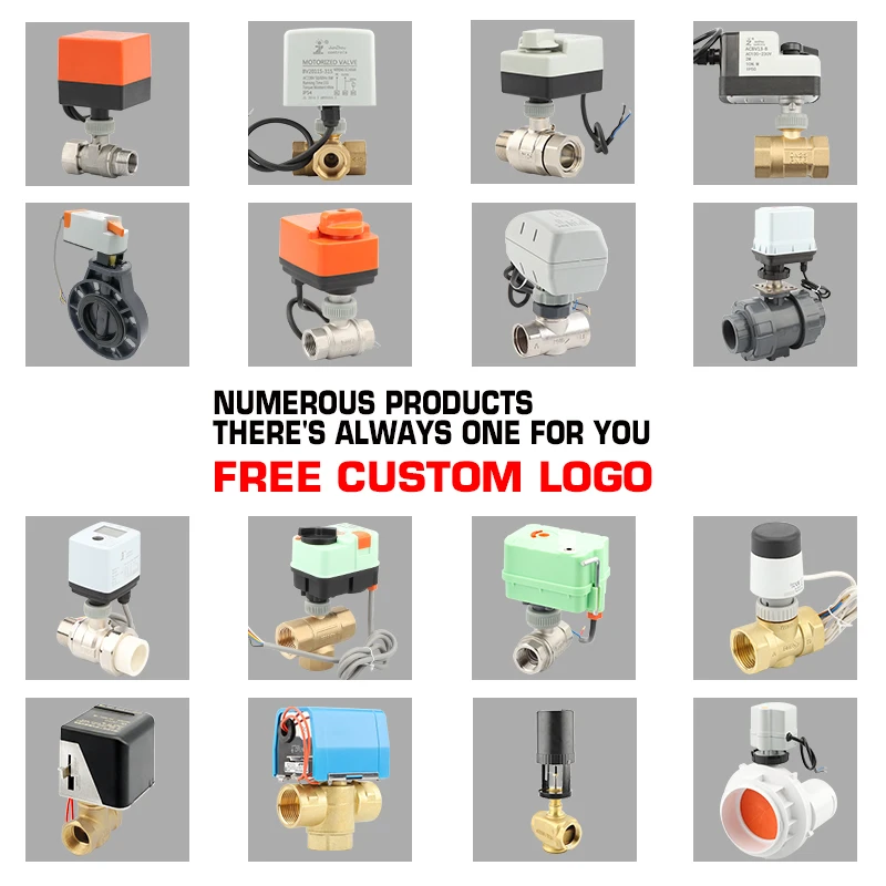 OEM Supported DN40 3-way Electric Water Ball Valve Controlled Brass Plastic Normal Temperature Home Home Kitchen DC12V DC24V