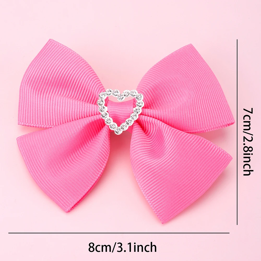 Factory Customized Colors Grosgrain Ribbon Hair Bows With Alligator Clips