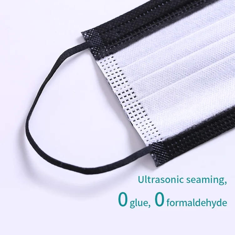 
2020 Soft Face Masker 3 Ply Facemask Colour Medical Surgical Astm Level 4ply medical Fashion Individual 4 Layer Black Mask 