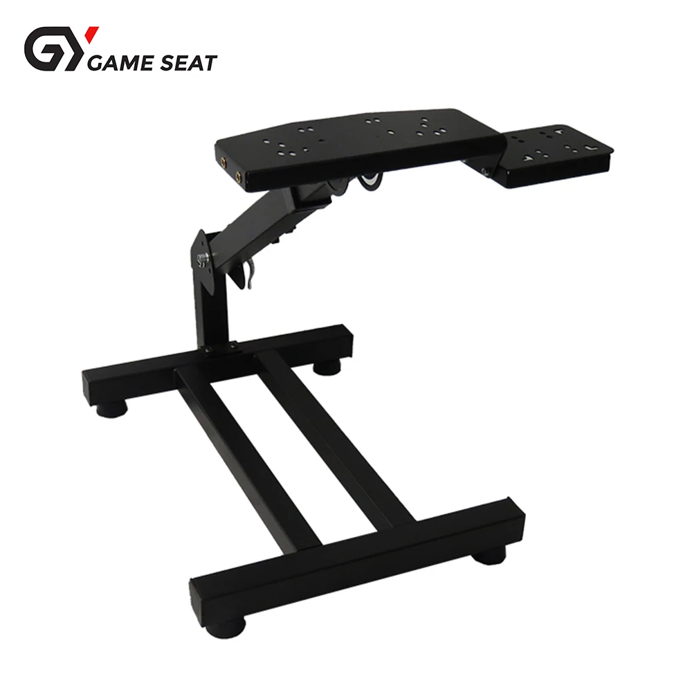 GY050 Foldable Seat Racing Gaming Simulator High Density Steel With Leather Steering Wheel Stand Model For Wii/Xbox