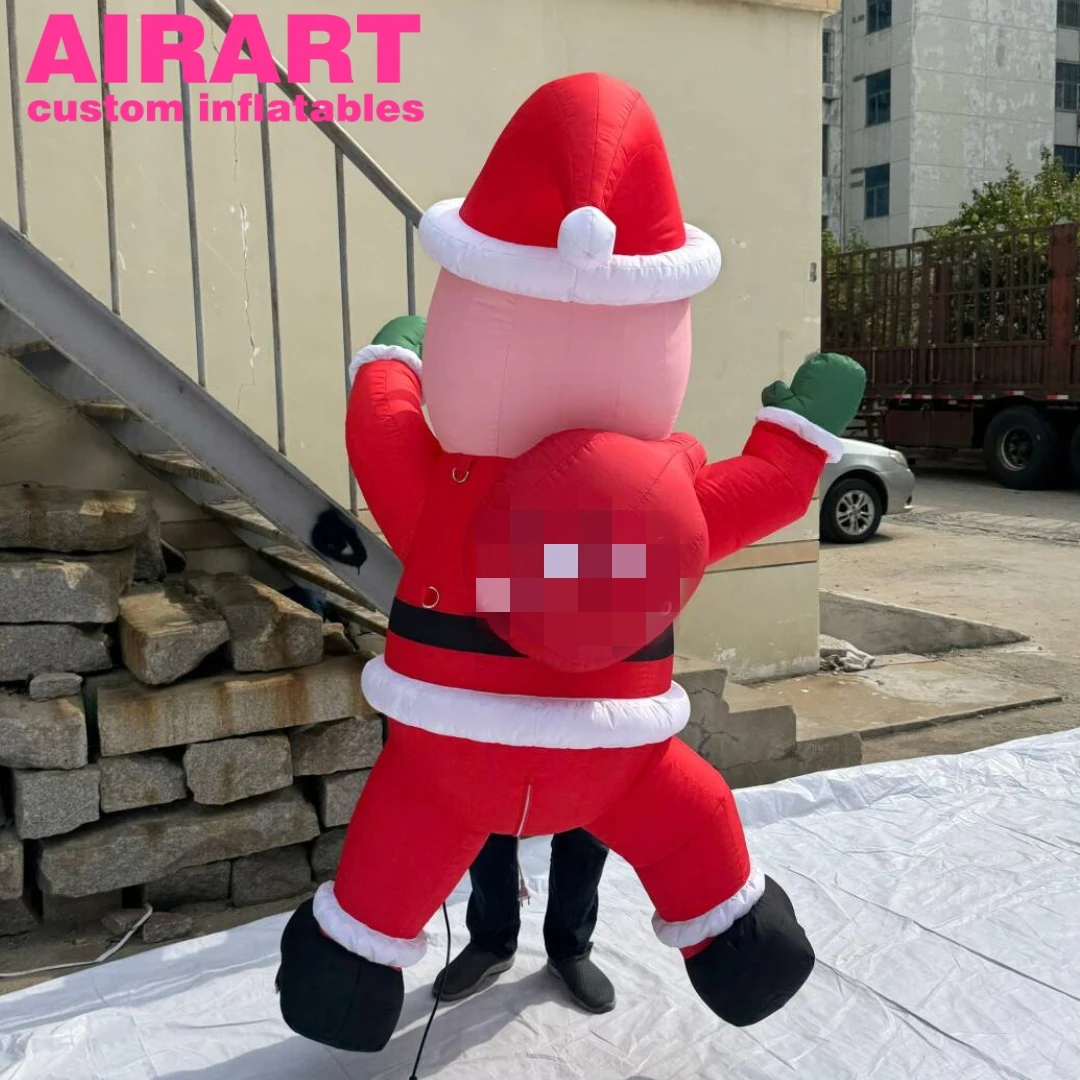 Cute Inflatable Santa Man Decorating Inflate Christmas Claus Airart Customize Inflatable Santa Claus For Sale