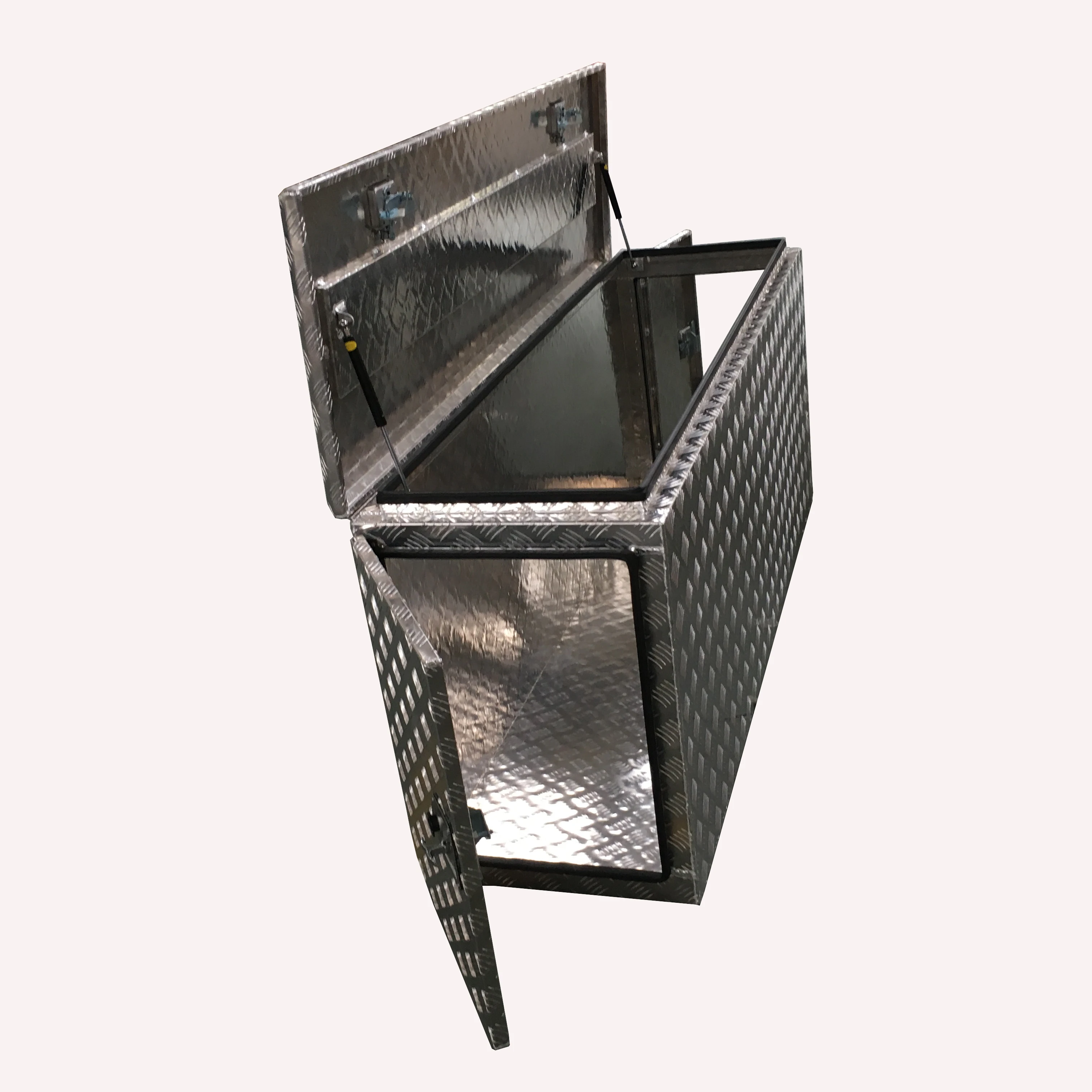 three door aluminium  truck tool box for Germany market