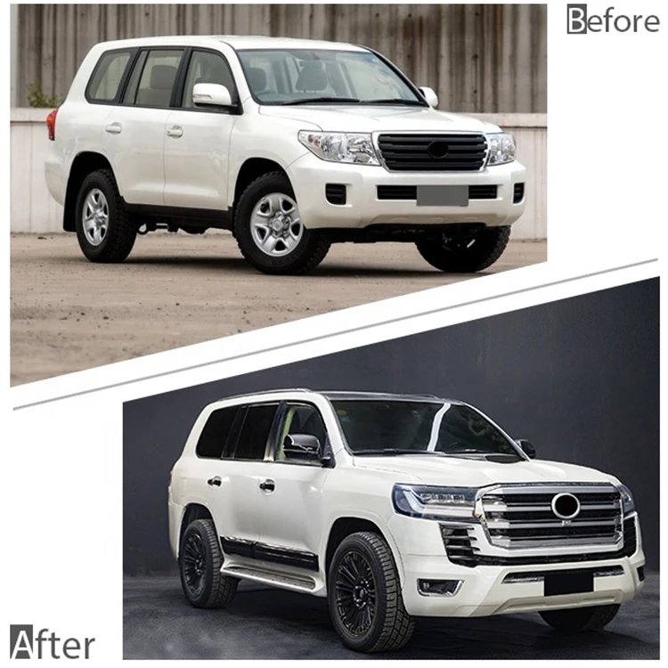 LC200 обновление до LC300 2022 Комплект кузова для лица Toyota Land Cruiser landcruiser bodykit 2008-2015