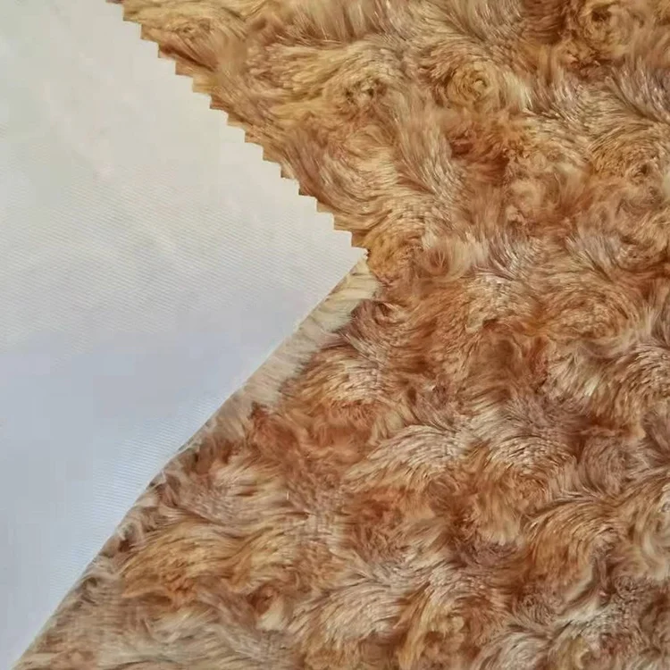 Chinas factory toys fabric polyester  fabric for garments fake fur