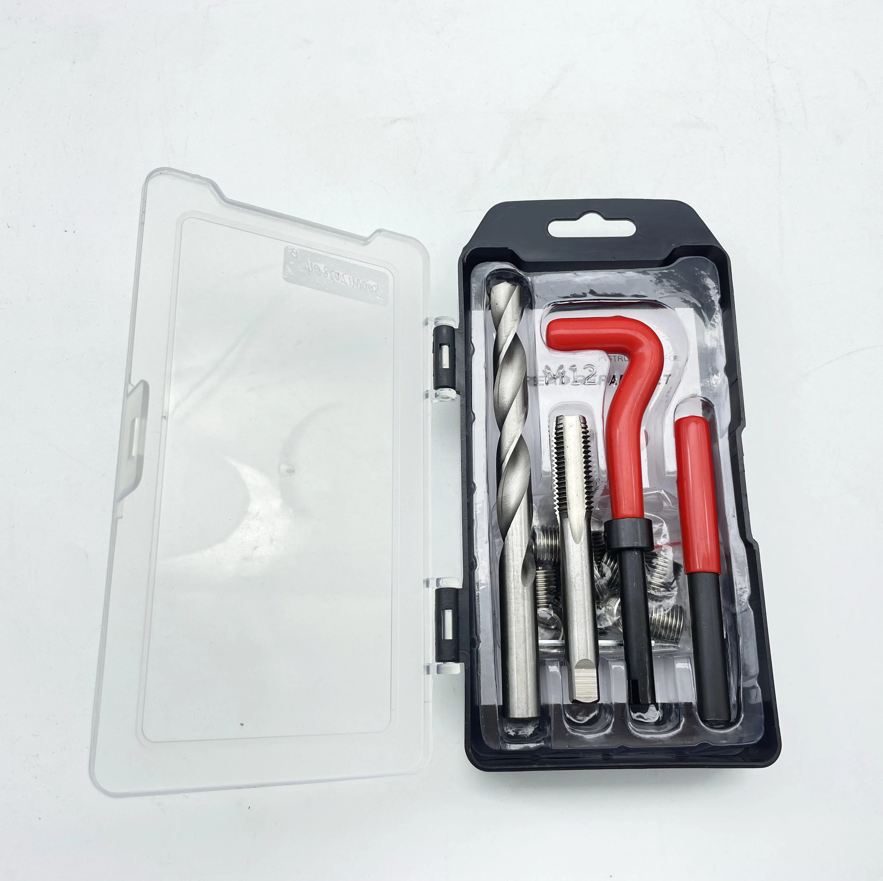 M12x1.75 Standard Inserts Wire Kit Metric Thread Rolling Set Thread Repair Set Tool Kit Auto Repairing Hand Tools