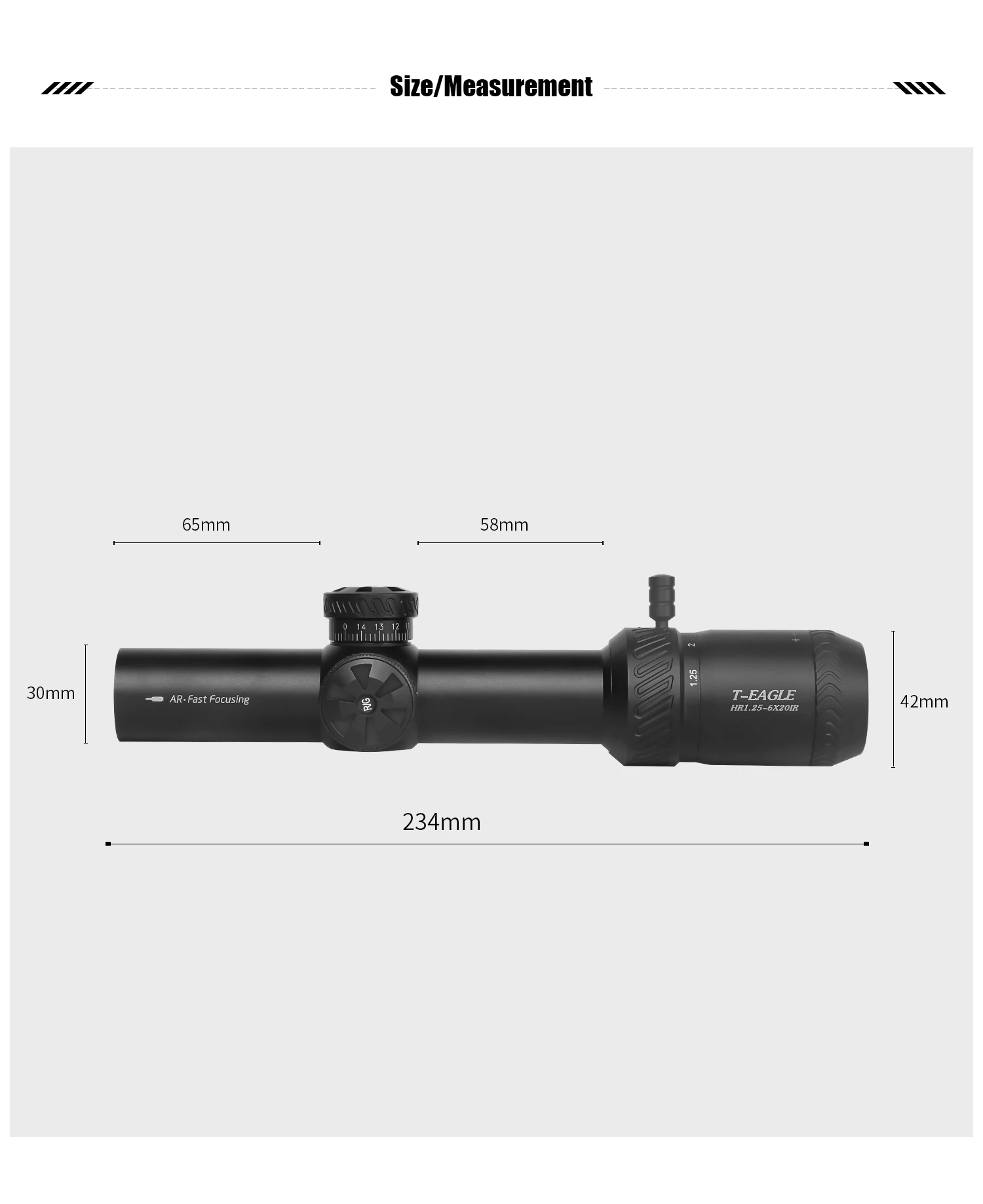 Новый высококачественный T-EAGLE 1 25-6x20