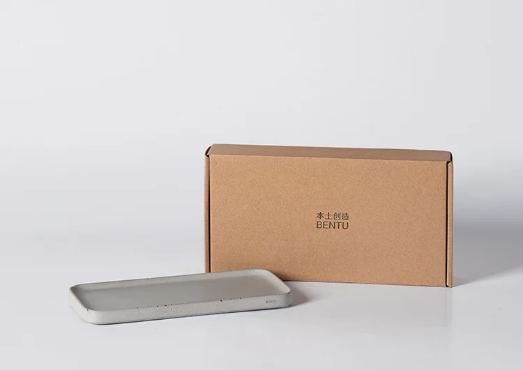 
BENTU HUI nordic simple grey concrete soap dish dispenser washroom bathroom combination 