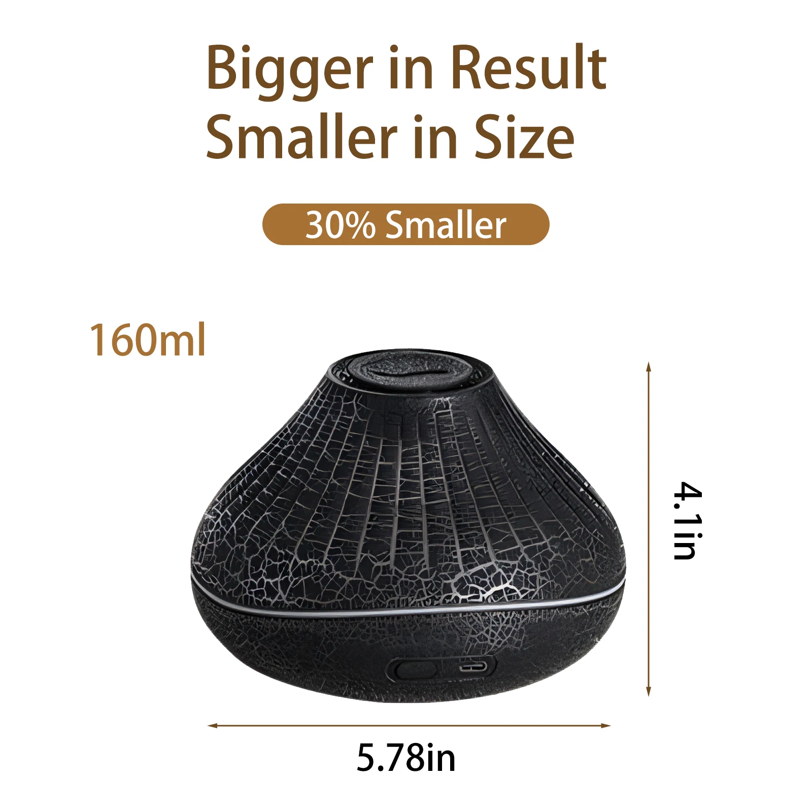 Portable Aromatherapy Aroma Diffuser Home Fire Essential Oil Flame Scent humidifier 1-Year Warranty Air Purifier for Household