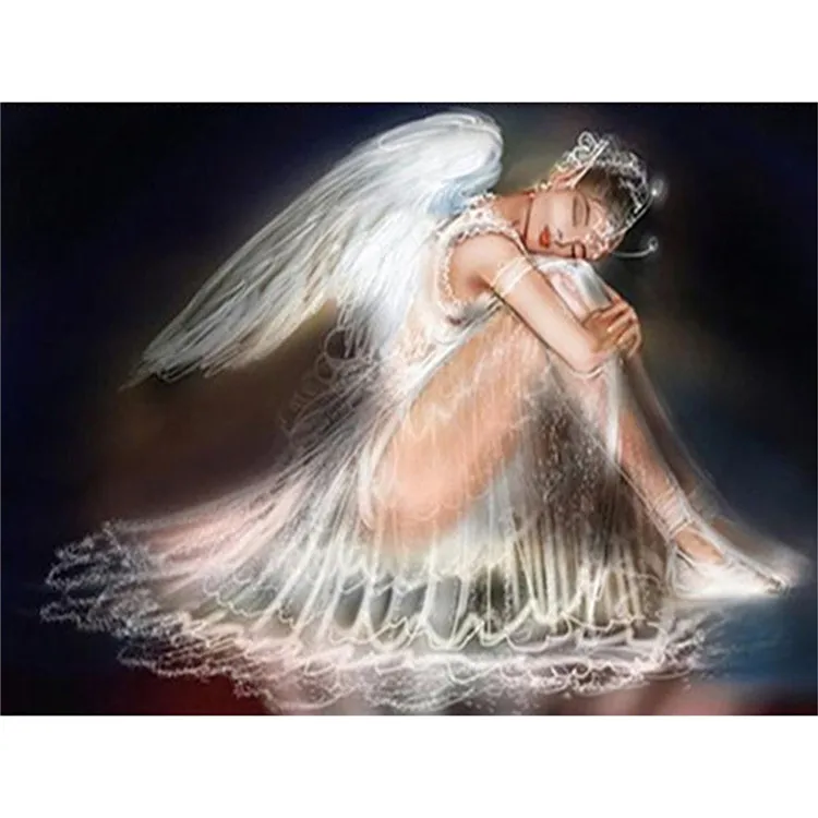 Ангелов алмазная живопись полный дрель алмазного Декор в гостиную Набор для вышивания крестиком