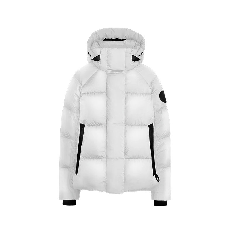 Canada style hot sale goose down jacket collar wholesale outdoor men and women down coat hood down jacket parka