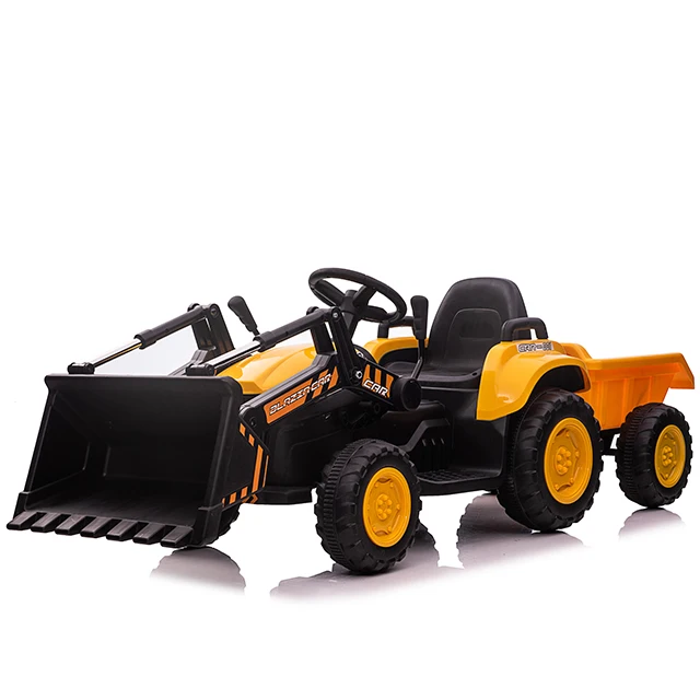 2021 новейший Разработанный Детский Электрический трактор с функцией вилочного погрузчика музыкой и ручным управлением погрузчика. Классная игрушка.