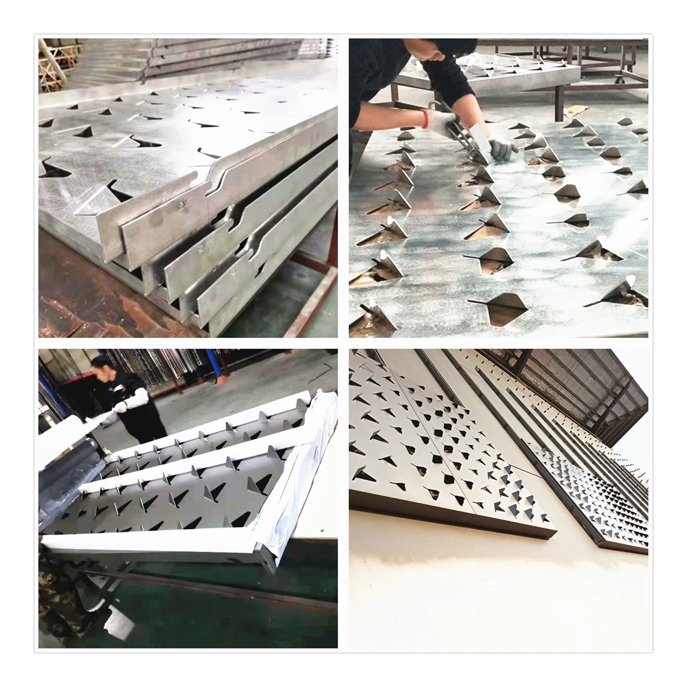 butterfly effect 3D facade dragonfly pattern aluminum facade panel outdoor metal panel curtain wall facade