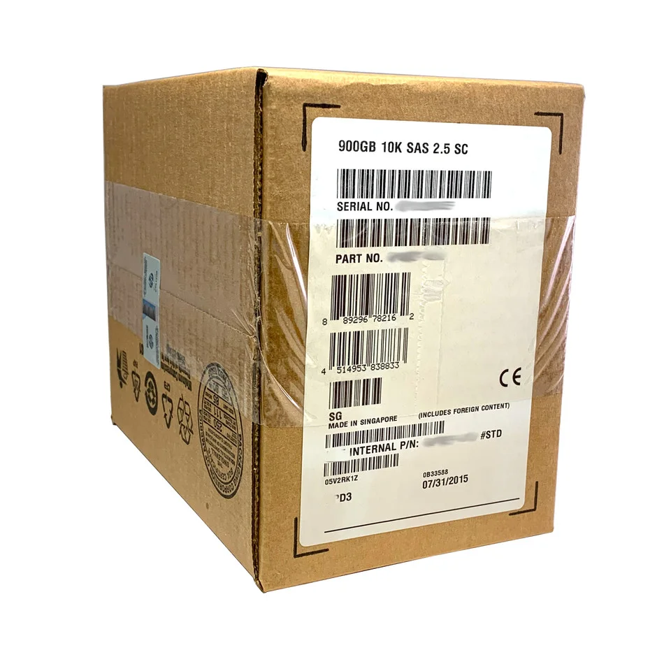 Новый Hxx 900GB SAS 10K 2 5 дюймов SC жесткий диск 719424-B21 для DL360 /DL380 Gen9 сервер