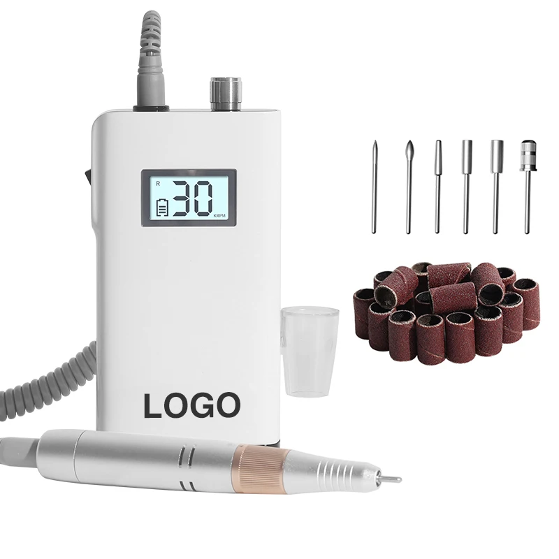 DONGRI 2036A upgrade handpiece e file nail drill machine 30000rpm wireless rechargeable nail drill
