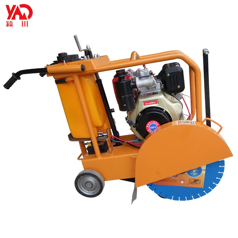 Walk behind gasoline robin electric asphalt floor road cutting saw machine concrete cutter
