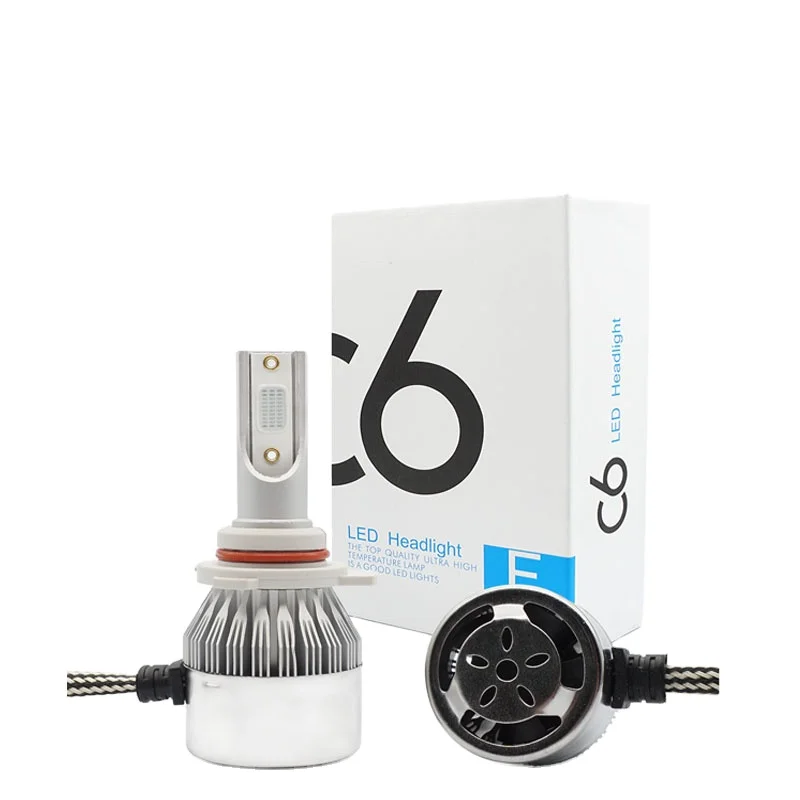 Оптовая продажа, Синяя светодиодная лампа для автомобильных фар C6 высокой мощности 36 Вт 3800LM H13 H11 9005 9006 H7, Светодиодные Автомобильные фары, Автомобильные противотуманные фары DRL